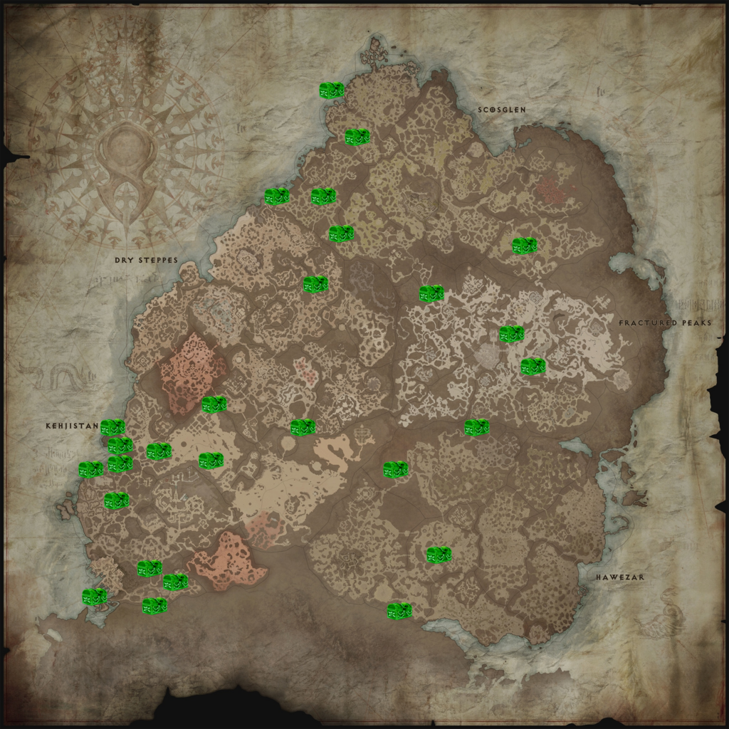 Diablo 4 Mystery Chest Locations